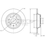 TOMEX Brakes Bremsscheibe